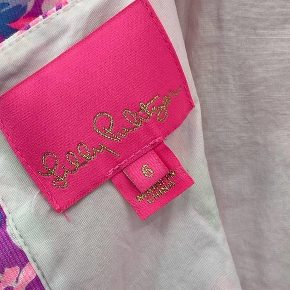 Lilly Pulitzer Shelli Stretch Dress Amethyst Moms The Word Pink Size 6 NWOT - Picture 11 of 12